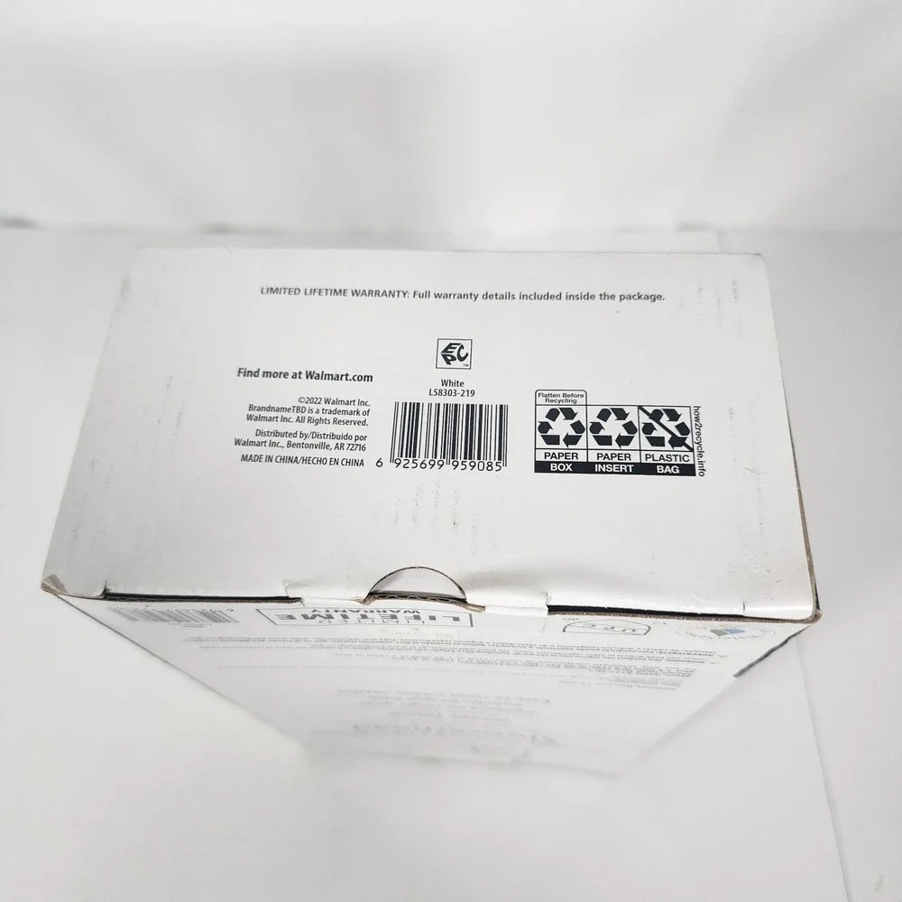 Mainstays Single Setting Handheld Showerhead White w/ 60